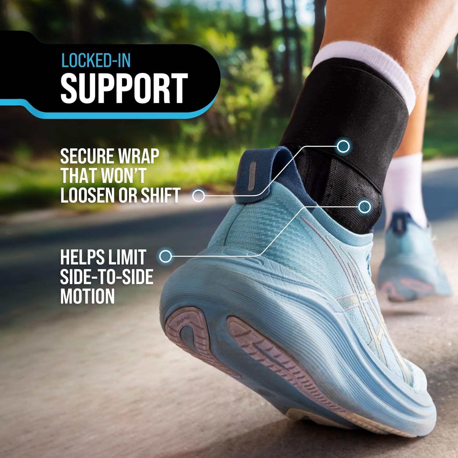 Z ATHLETICS Ankle Brace for Women & Men - Lace Up Adjustable Support with Side Stabilizers for Sprained Ankle, Achilles Tendonitis Relief | Basketball, Volleyball, Running & Sports Recovery - Image 5