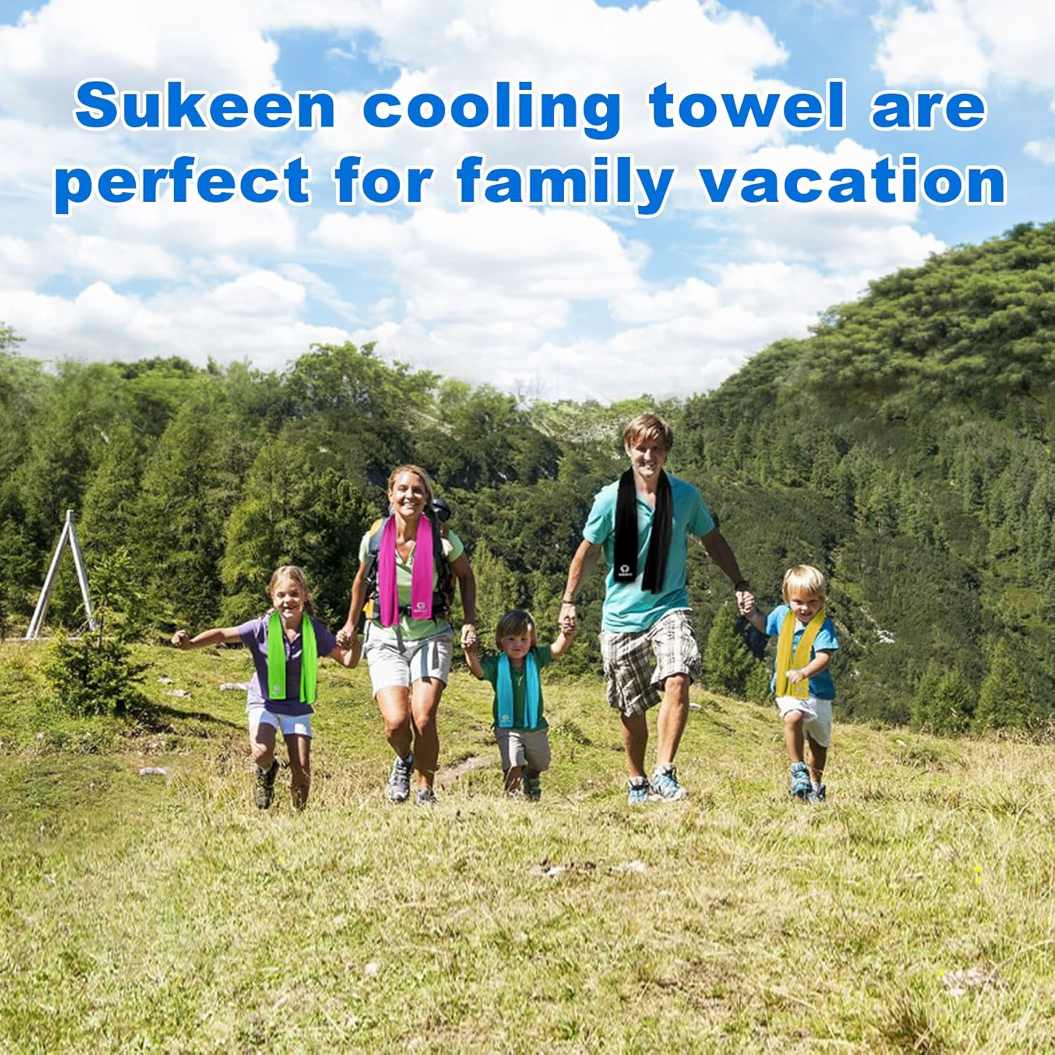 Sukeen Cooling Towel for Neck and Face (40"x12"), Microfiber Bulk Cooling Towels for Athletes Cooling Neck Wraps Instant Cooling Towels for Yoga,Gym,Golf,Running,Fitness and Workout - Image 9