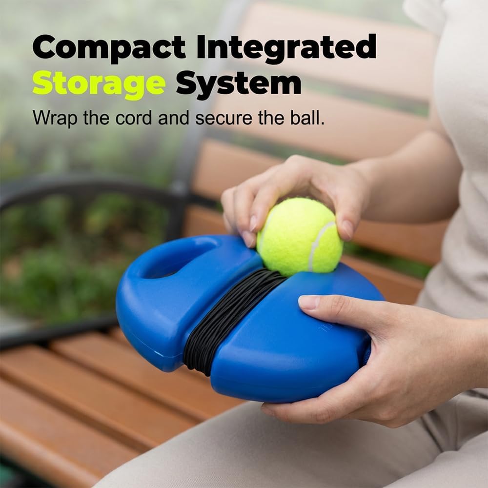 Tennis Ball Training Baseboard, Portable Tennis Rebound Board for Solo Practice, Tennis Practice Rebounder for Backyard, Garage, Home Court, Solo Tennis Trainer for Adults, and Beginners - Image 3