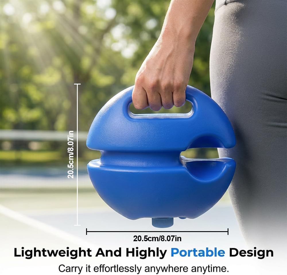 HISKI Tennis Ball Training Baseboard, Tennis Rebounder with Weighted Base, Tennis Trainer Ball with String, Portable Tennis Training Equipment Self Training Tool - Image 6