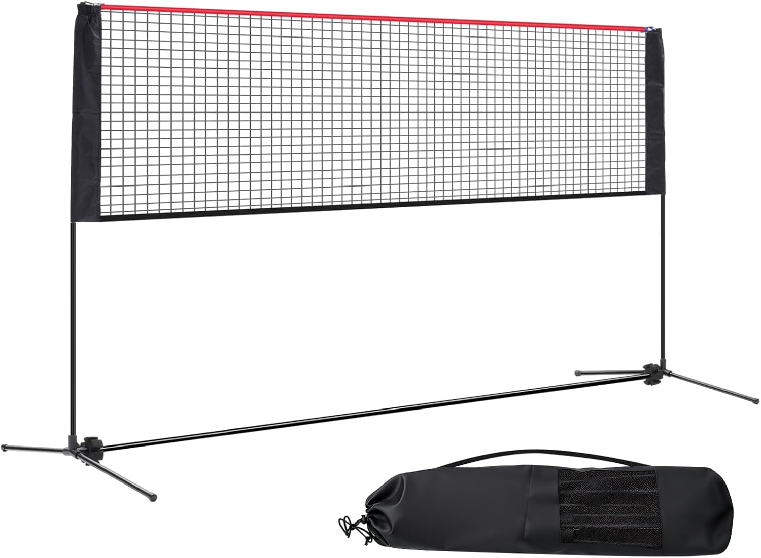 NEWBULIG Portable Badminton Net Set, 10FT/14FT/17FT Wide, Adjustable Height Multi Sport Net for Pickleball, Tennis, Volleyball, Soccer Tennis, Indoor Outdoor with Carry Bag, Easy Setup for Backyard