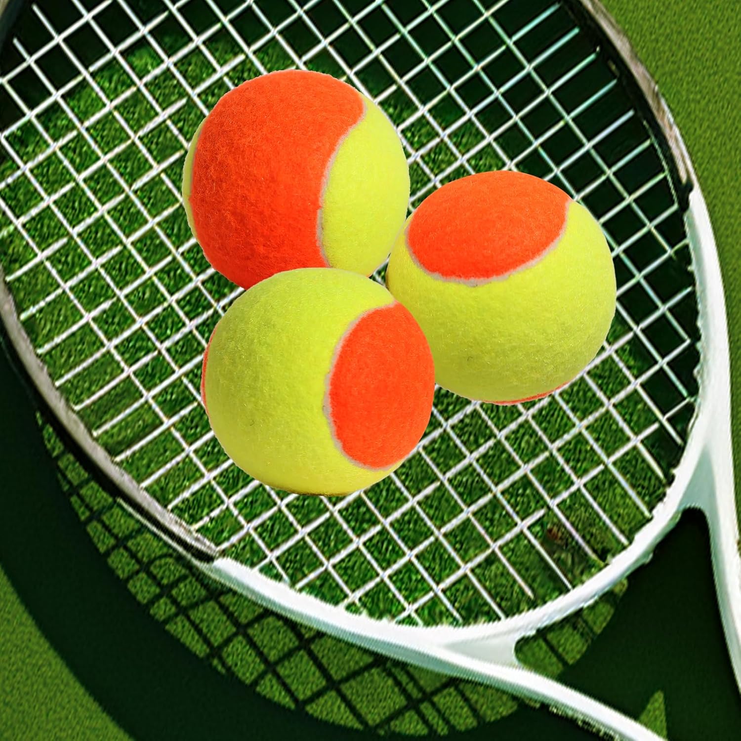 12/18/24/30/40/60 Pack Tennis Balls for Kids 25%-50% Low Compression Stage Tennis Ball for Beginners Youth Kids Training Practicing with Mesh Bag Easy to Transport - Image 6