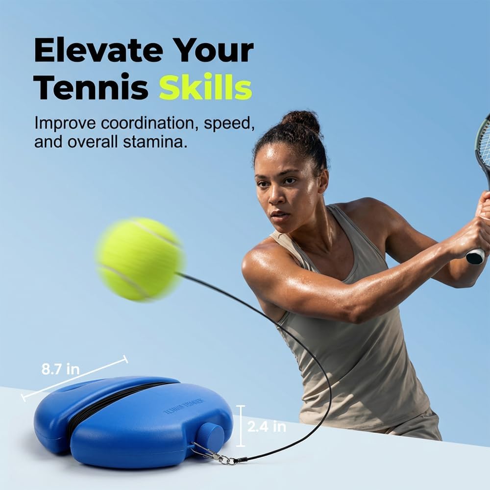 Tennis Ball Training Baseboard, Portable Tennis Rebound Board for Solo Practice, Tennis Practice Rebounder for Backyard, Garage, Home Court, Solo Tennis Trainer for Adults, and Beginners - Image 4