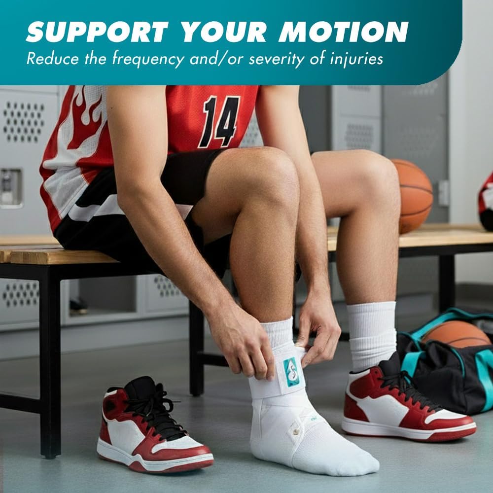 Med Spec ASO Ankle Stabilizer - Lace Up Ankle Brace for Sprained Ankle and Peroneal Tendonitis, Orthopedic Ankle Support for Men, Women, Adults, Teens and Kids, Sports Injury Recovery - Image 5
