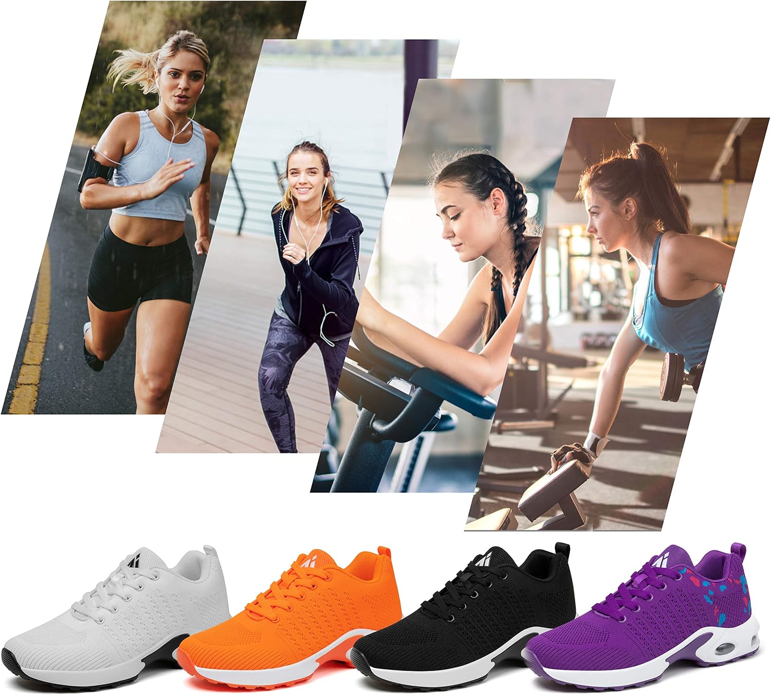 Mishansha Womens Sneakers Air Cushion Running Tennis Shoes Women Lightweight Arch Support Walking Shoes - Image 2