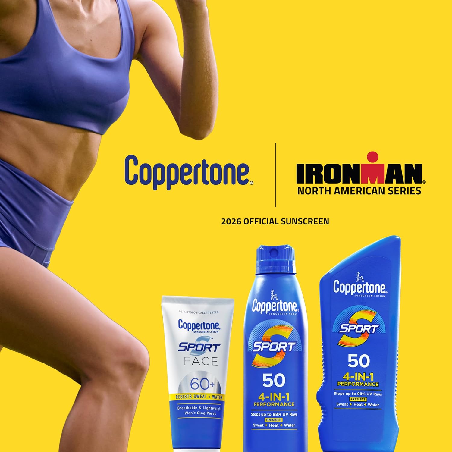 Coppertone Sport Sunscreen Spray SPF 50, Sweat, Heat and Water Resistant Sunblock, Lightweight, Oxybenzone Free, Spray Sunscreen Bulk Pack, 5.5 Oz Bottle, Pack of 3 - Image 12