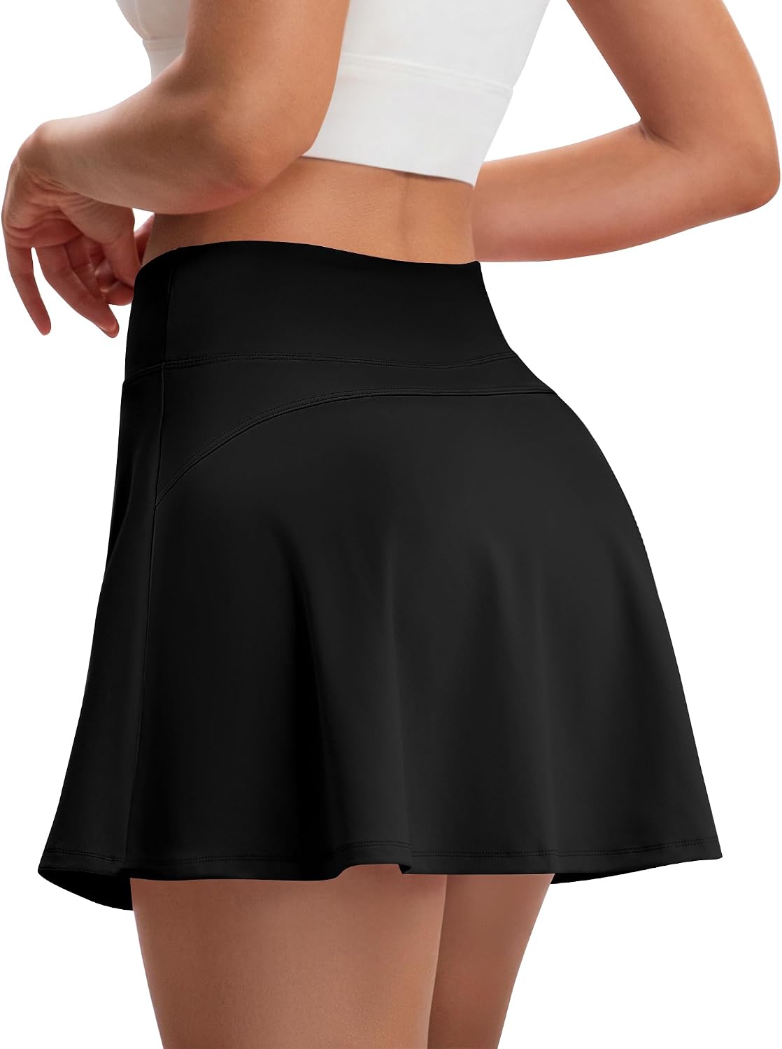 DLOODA Skorts for Woman, Tennis Skirt with Pockets Shorts Golf Skort High Waisted Athletic Skirts Workout Pickleball
