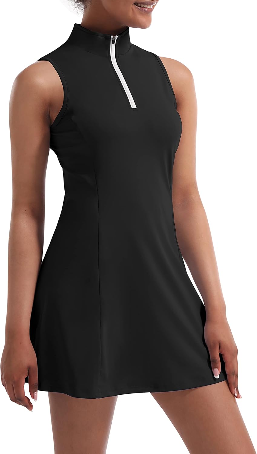 Tennis Dress for Women, Tennis Golf Dresses with Built in Shorts and Pockets for Sleeveless Workout Athletic Dresses - Image 5