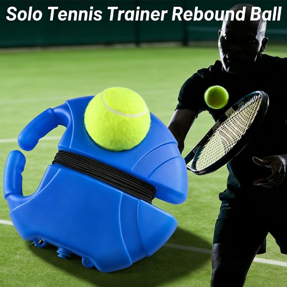Solo Tennis Trainer Rebound Ball, 2026 Upgraded Portable Tennis Practice Wall, Tennis Ball On Rope, 4 Colors Portable Tennis Movement Trainer for Wall Drills & Parks or Backyard Training - Image 6