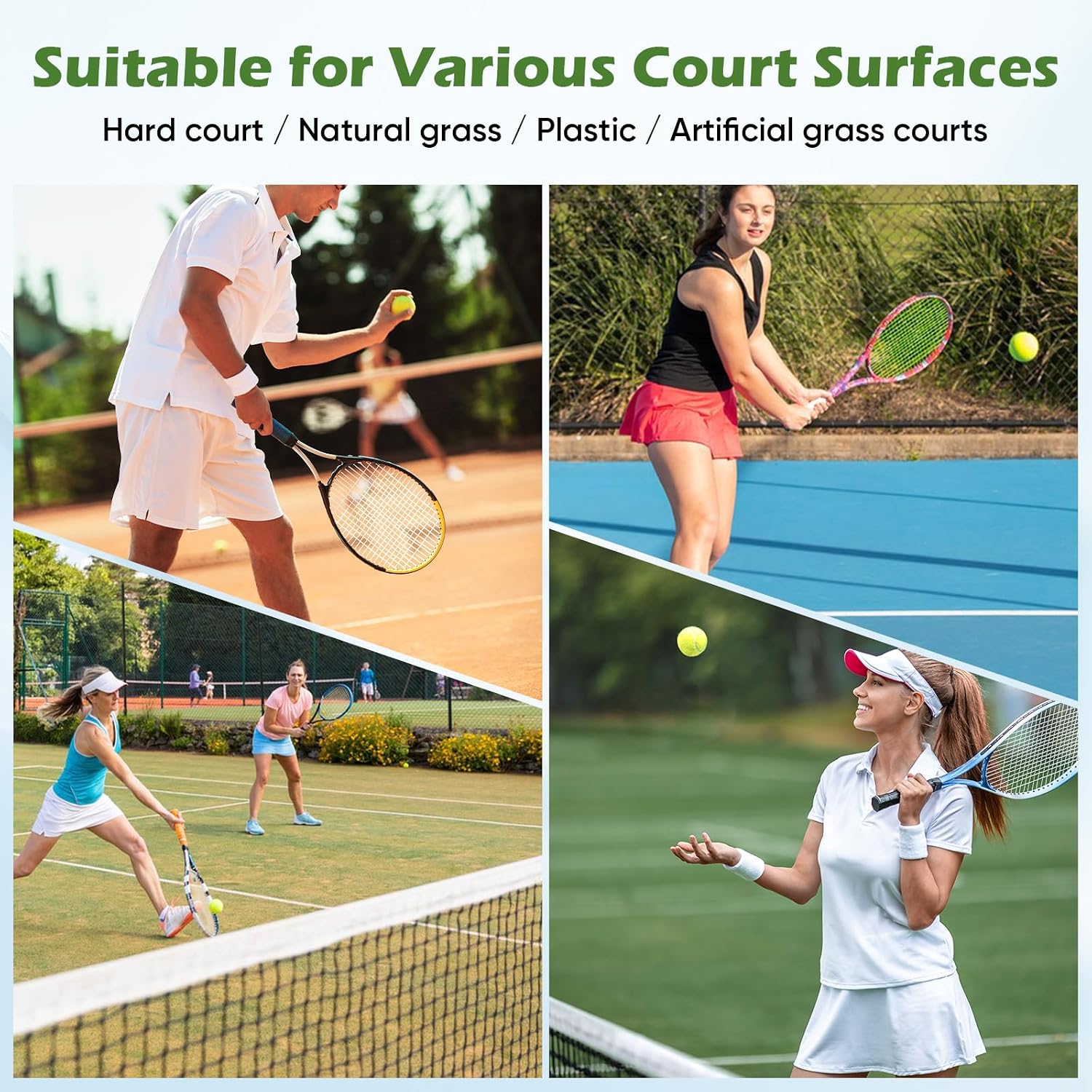 Treeroot 16/30/40/60/80 Pcs Tennis Balls, High Elasticity Tennis Balls Bulk, Comes with a Portable Mesh Bag, Tennis Ball for Dogs, Suitable for Beginner Training Ball, Durable & Bounce - Image 6