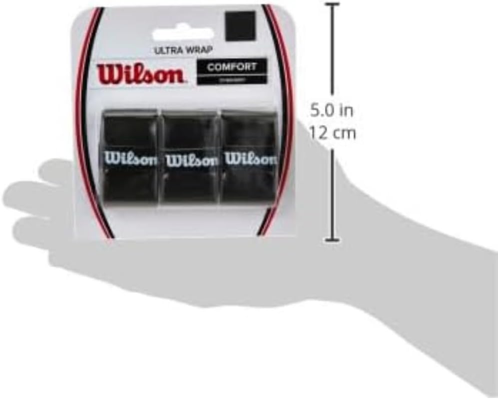 WILSON Sporting Goods Ultra Wrap Tennis Overgrip (3-Pack), Black (WRZ403000) - Image 2