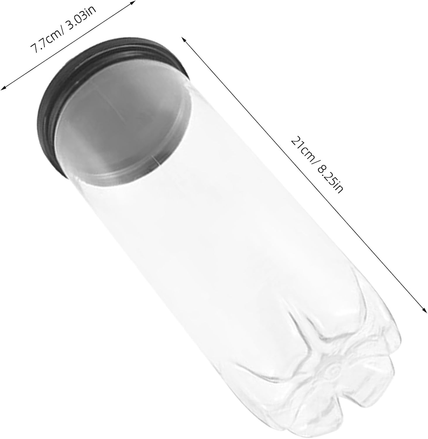 12PCS Clear Tennis Ball Can Holder - Plastic Empty Storage Tube with Caps - Ball Saver Organizer for Golf Training, Home Display, Sports Storage and Organization - Image 7