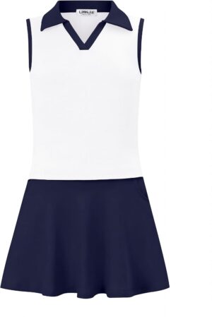 Kids Girls Tennis Golf Dress Outfit...