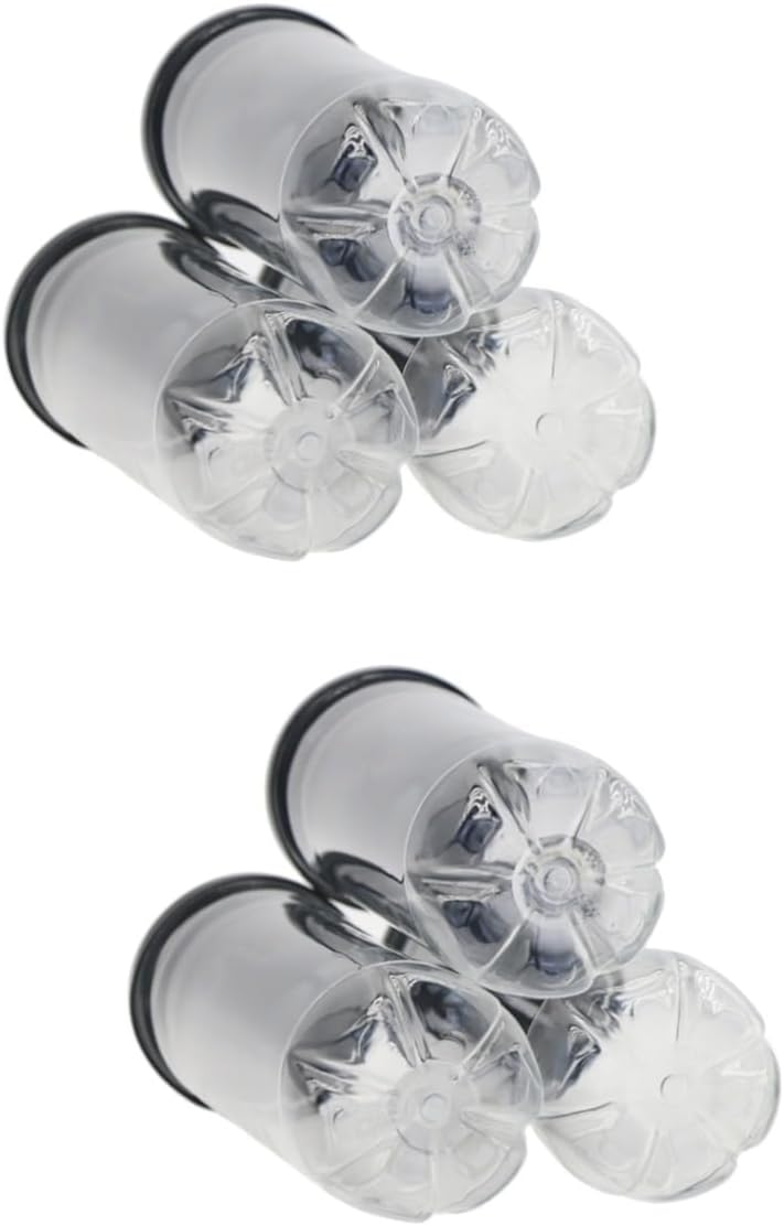 Toddmomy 6 Pcs Tennis Cylinder Clear Container Black Tennis Balls Container with Lid Tennis Saver Organizer for Garage Tennis Ball Storage Can Pvc Transparent Plastic Tennis Holder Portable