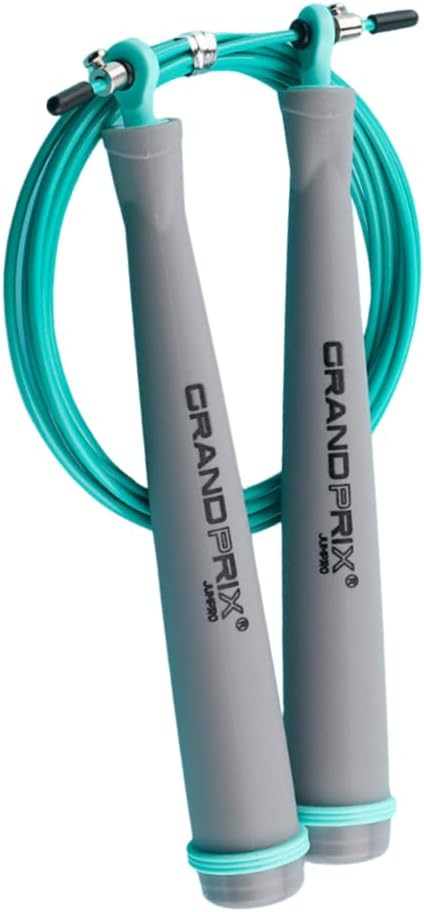 Jump Rope for Men and Women (Grand Prix Ultra Speed Series) – Adjustable Wire Rope for CrossFit, Boxing, and Fitness Training – Smooth, Fast, Tangle-Free Rotation (Made in Korea)
