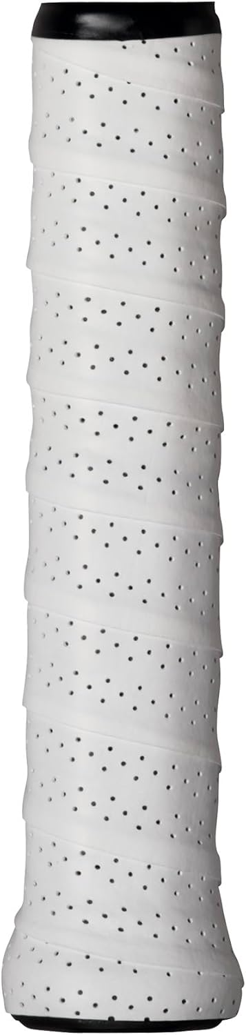 WILSON Sporting Goods Perforated Pro Tennis Racquet Overgrip, White, 3-Pack (WRZ4005WH) - Image 2