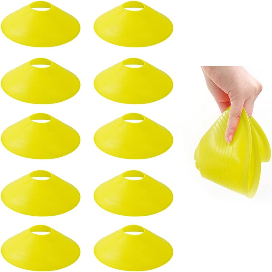 TNZMART Agility Ladder and Disc Cones Training Set Adjustable Rungs Training Ladder with 10 Plastic Sport Cones for Training - Image 6