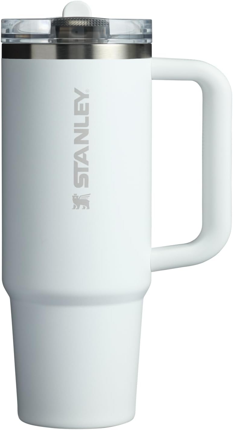 STANLEY Quencher ProTour Flip Straw Tumbler with Leakproof Lid 30 oz | Built-In Straw and Handle | Cup Holder Compatible for Travel | Insulated Stainless Steel Cup | BPA-Free | Frost