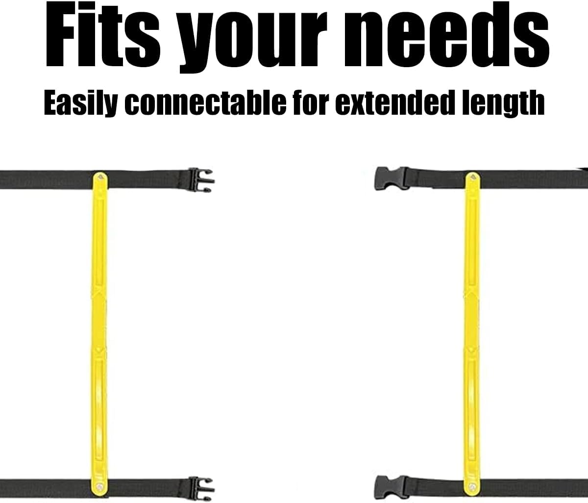 Tangle-Free Agility Ladder Speed Training Equipment - 2lbs Heavy Duty Design with 12 Fixed Rungs - 18ft Connectable Quick Setup Footwork Drill Gear for Soccer, Football, Boxing (Storage Bag Included) - Image 5