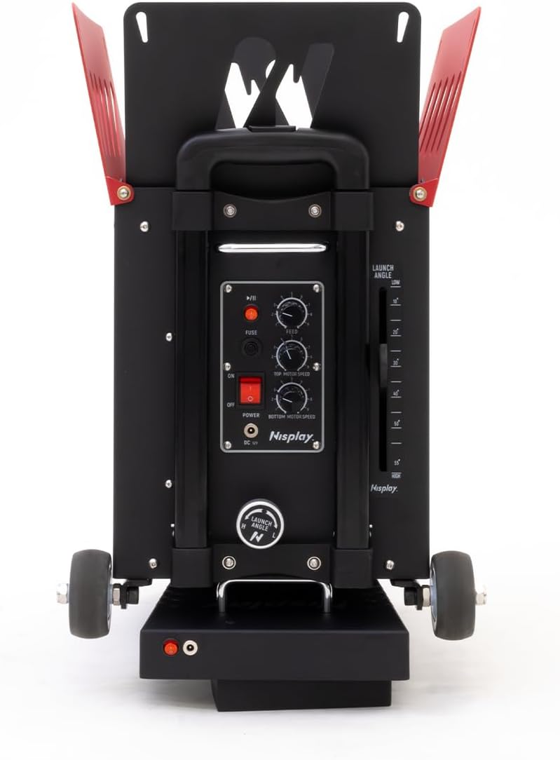Portable Tennis Ball Machine (26lbs) - Dual Motor for TopSpin and Backspin, 80+ Balls, Max 68MPH, 4+ Hours Play with External Lithium Battery - Image 5