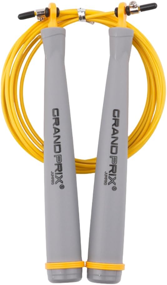 Jump Rope for Men and Women (Grand Prix Ultra Speed Series) – Adjustable Wire Rope for CrossFit, Boxing, and Fitness Training – Smooth, Fast, Tangle-Free Rotation (Made in Korea)
