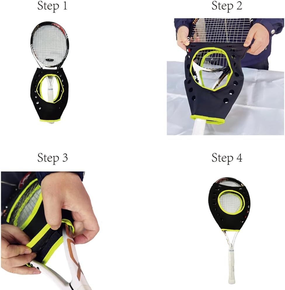 Tennis Racket Sweet Spot Trainer Adjustable Position Learn to Hit The Center Swing Training Aid for Outdoor Sports Pack of Two - Image 3