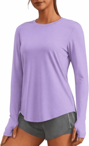 PINSPARK Soft Workout Tops for Wome...