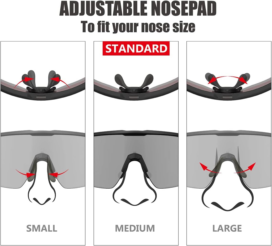 Living out your qool time Polarized Cycling Sunglasses for Women Men Golfing Running Volleyball MTB Outdoor Sports Padel - Image 5