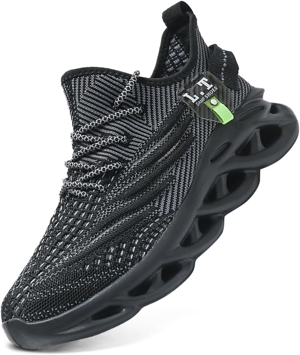 DLWKIPV Men Running Shoes Men's Tennis Shoes Lightweight Breathable Fashion Sneakers Non Slip Workout Gym Shoes for Running