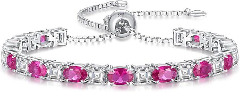 Sterling Silver Birthstone Bracelet...