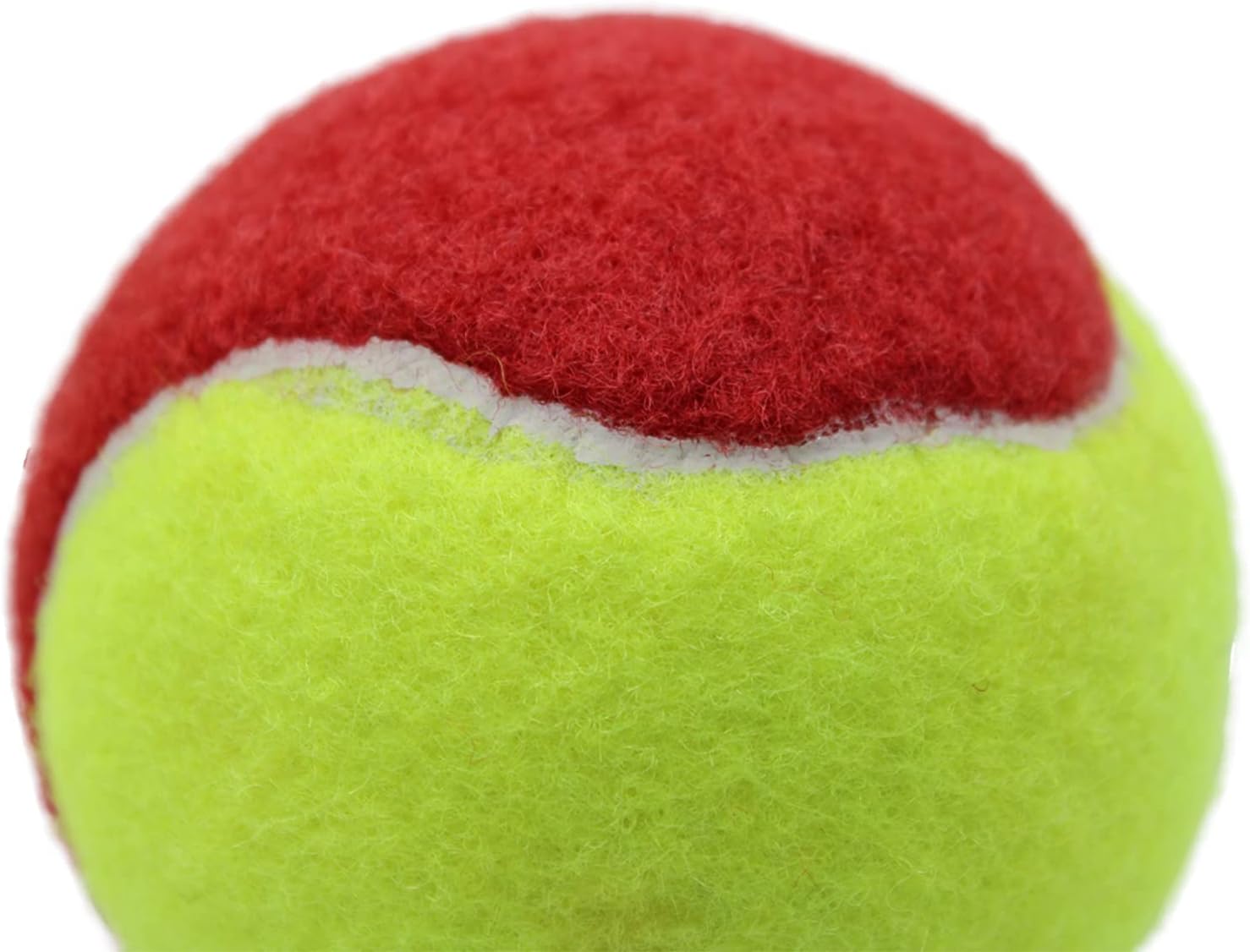Tennis Balls, 12 Pack 25% Low Compression Stage Tennis Ball for Beginners Youth Kids Training Practicing with Mesh Bag for Easy Transport (Red) - Image 3
