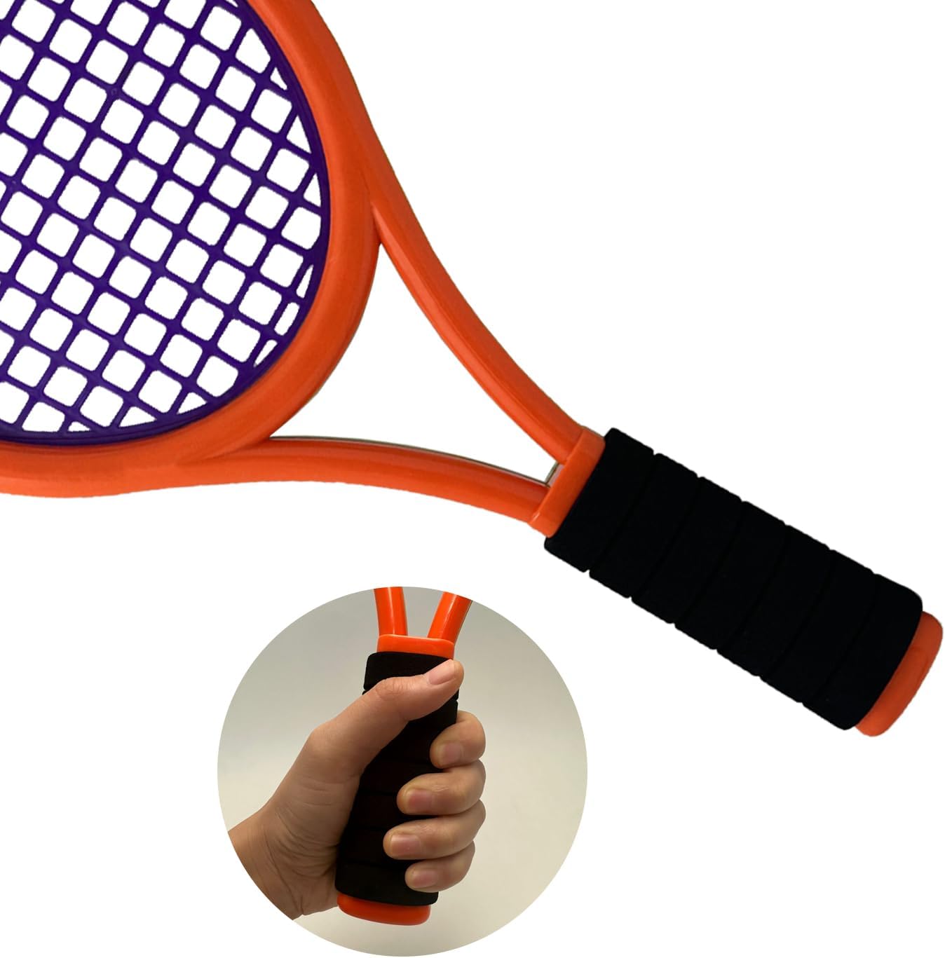 Tennis Racket Set for Children,17 Inch Racquet with 1 Tennis Balls,4 Badminton Shuttlecocks and 3 Soft Balls for Toddler Indoor/Outdoor Sports - Image 7