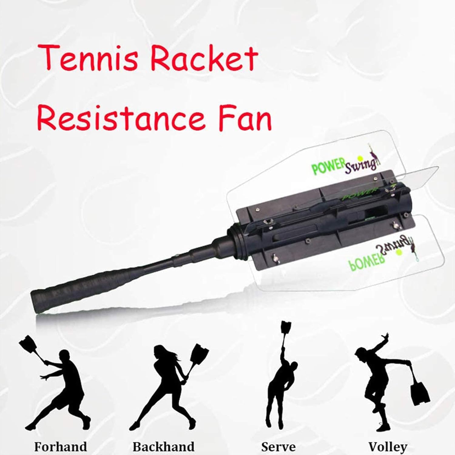 Tennis Training Resistance Swing Trainer, Professional Tennis Trainer Padle Racket, Adults Tennis Racket Resistance Fan, Increase Swing Speed Power Resistance Tennis Racket - Image 3