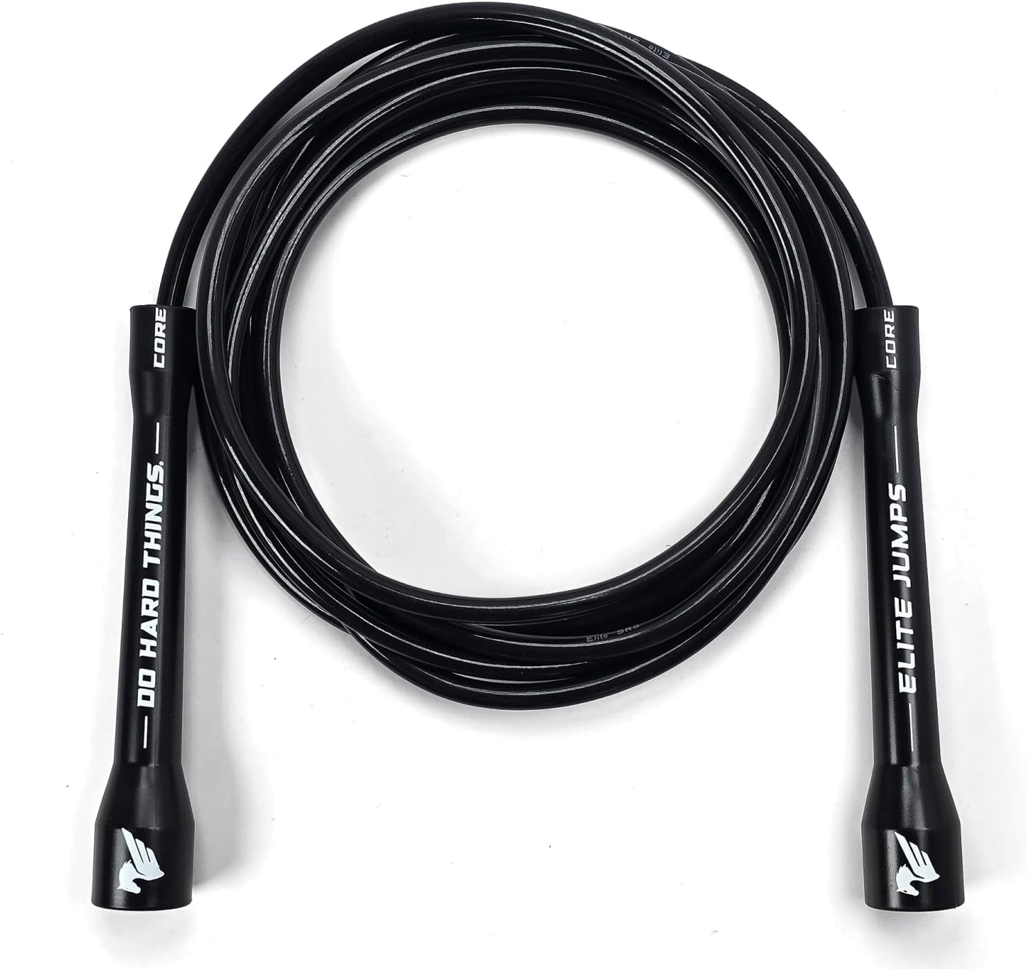 Elite Jumps 6mm PVC Jump Rope, Adjustable Skipping Rope | Non-kinking PVC cord. Unbreakable handles. Smooth rotation. For cardio and boxing.