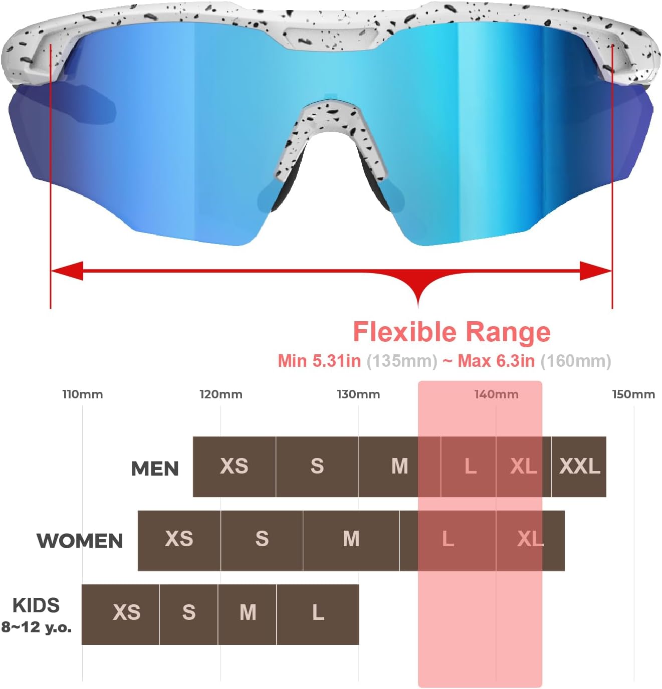 Sports Shades XL Sunglasses for Men Baseball, Running Cycling Volleyball MTB Outdoor Recreation Gifts Padel Beach Tennis - Image 7