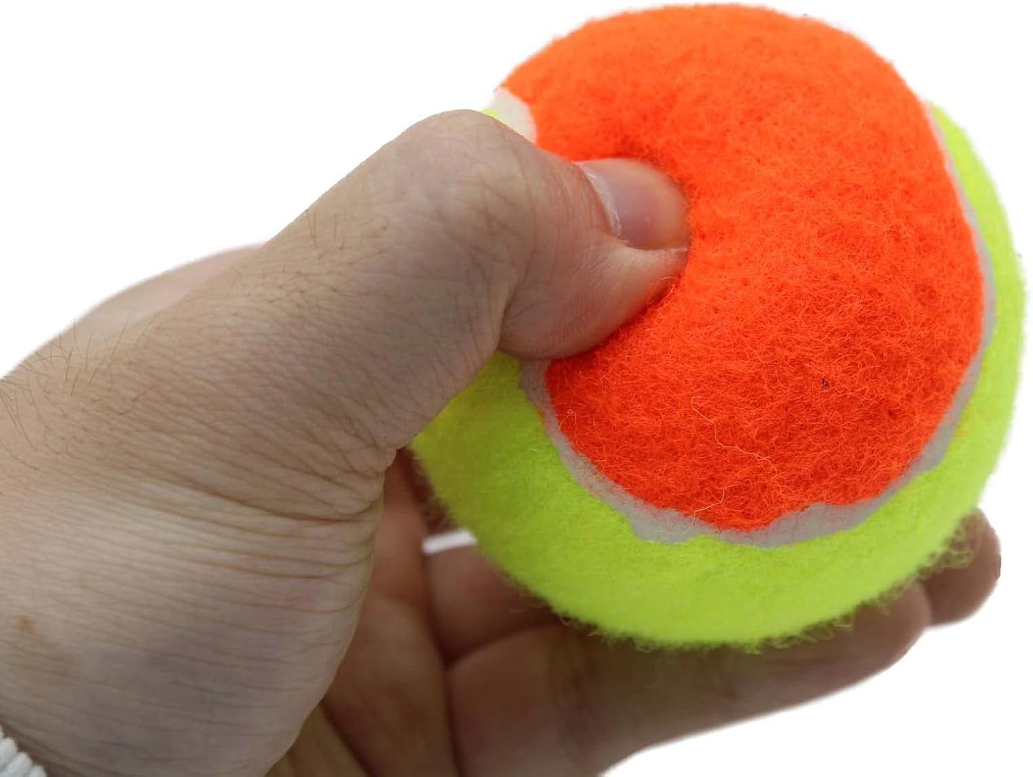Tennis Balls, 12 Pack 50% Low Compression Stage Tennis Ball for Beginners Youth Kids Training Practicing with Mesh Bag for Easy Transport (Orange) - Image 5