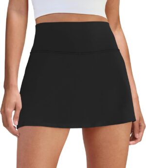 DLOODA Womens Skort Tennis Skirt wi...