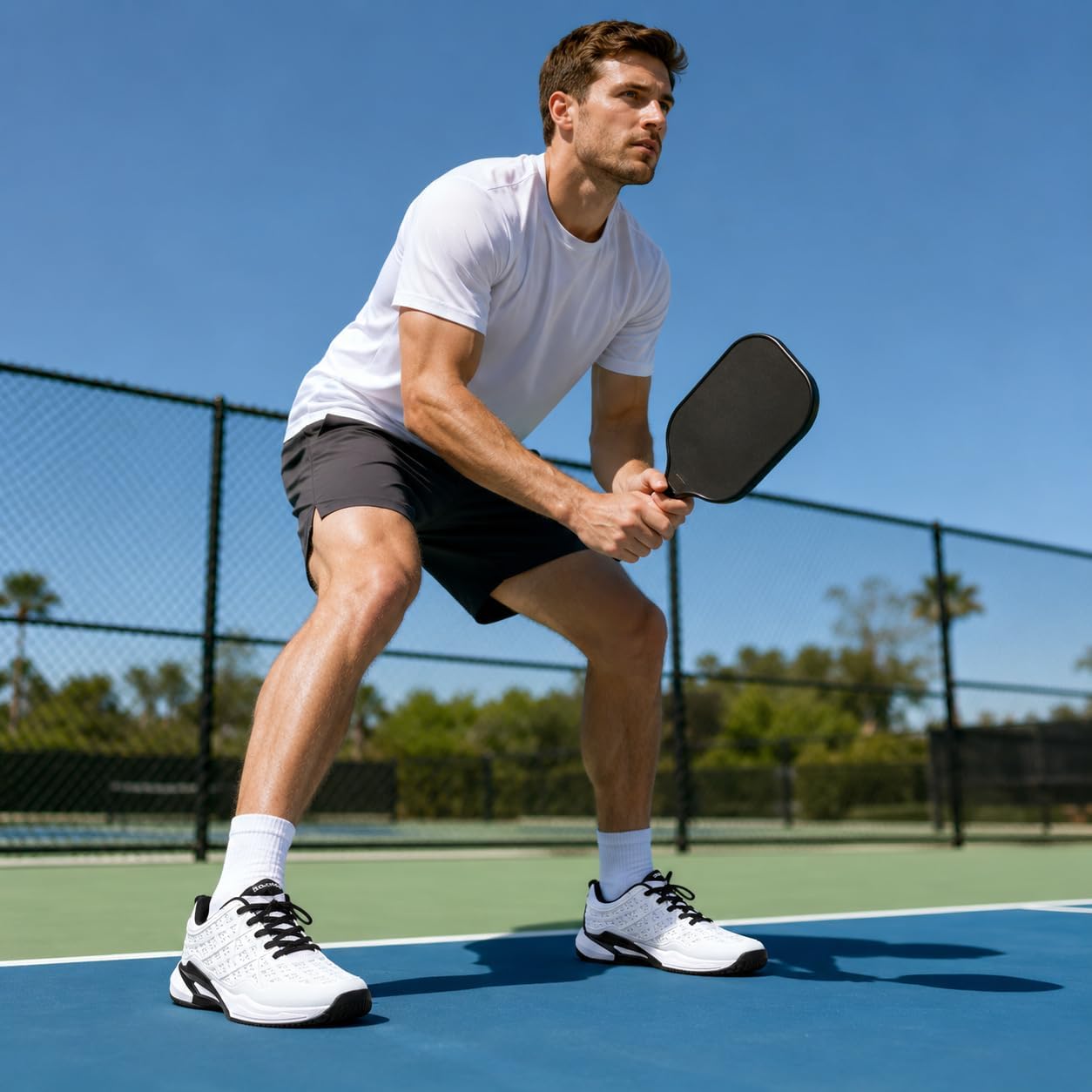 Pickleball Shoes Men Tennis Court Sneakers Indoor Outdoor Breathable Athletic Sports Lightweight Non Slip - Image 2