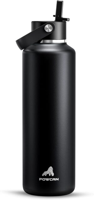 POWCAN 24 oz Slim Insulated Water B...