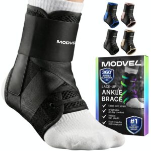 MODVEL Slim Lace Up Ankle Brace, Ad...