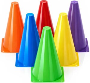 Seenelling 6 Pcs PE Cones Flexible ...
