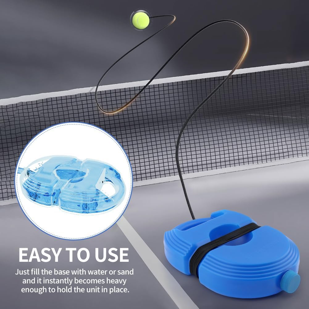 Tennis Trainer Rebound Ball with 3 String Balls,Solo Tennis Training Equipment for Beginners,Tennis Training Tool Rebound Tennis Trainer for Self Practice Tennis Training Tool - Image 4