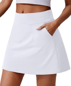 PINSPARK 17″ Golf Skorts for ...