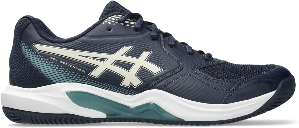 ASICS Men's Gel-Dedicate 9 Clay Tennis Shoes, 9.5, White/Vintage Khaki - Image 8