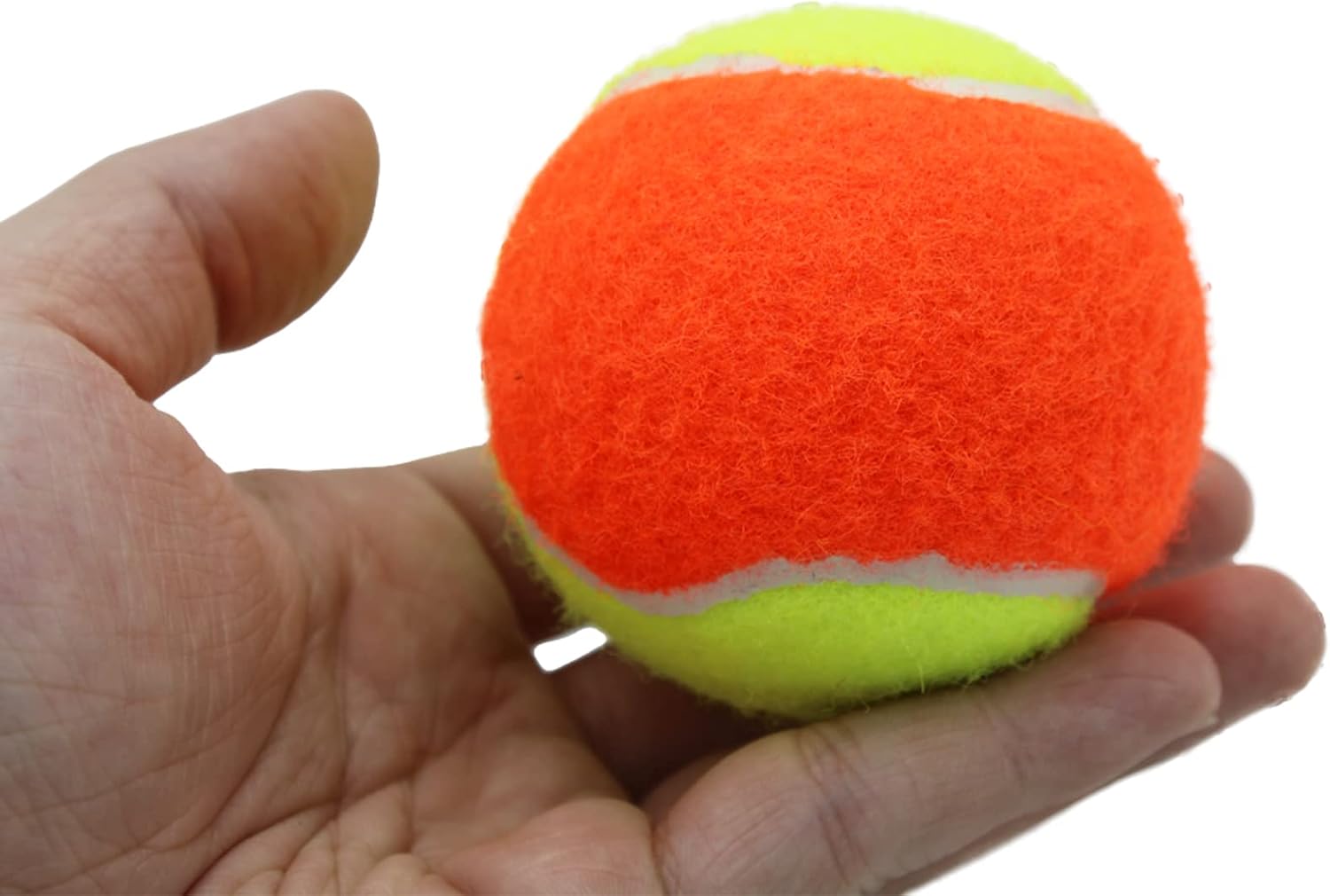 Tennis Balls, 12 Pack 50% Low Compression Stage Tennis Ball for Beginners Youth Kids Training Practicing with Mesh Bag for Easy Transport (Orange) - Image 7