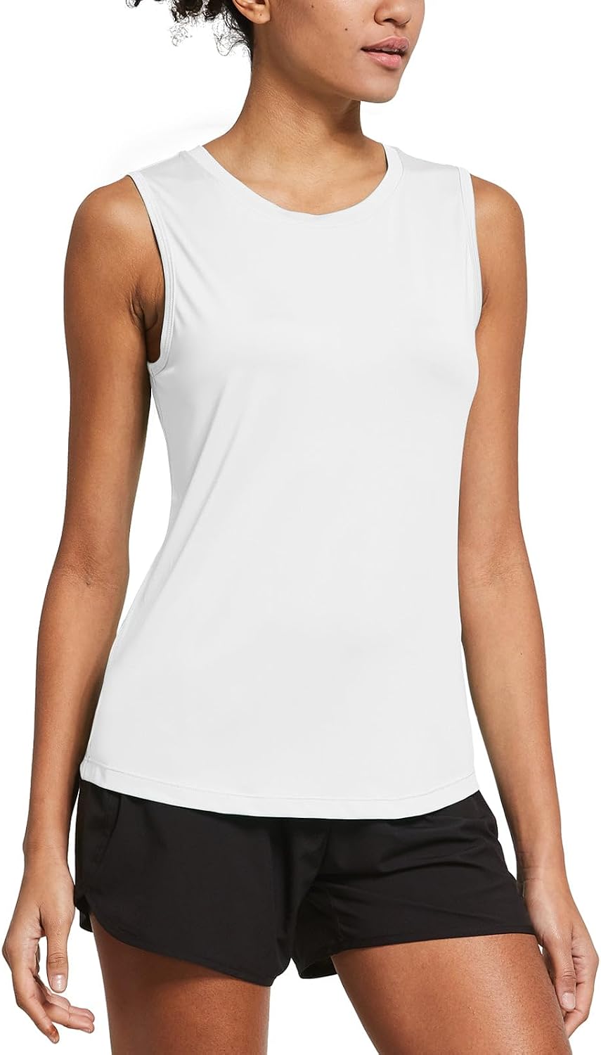 baleaf Women's Workout Tank Tops Sleeveless Quick Dry Running Shirts Lightweight Loose Fit for Yoga Athletic Gym - Image 2