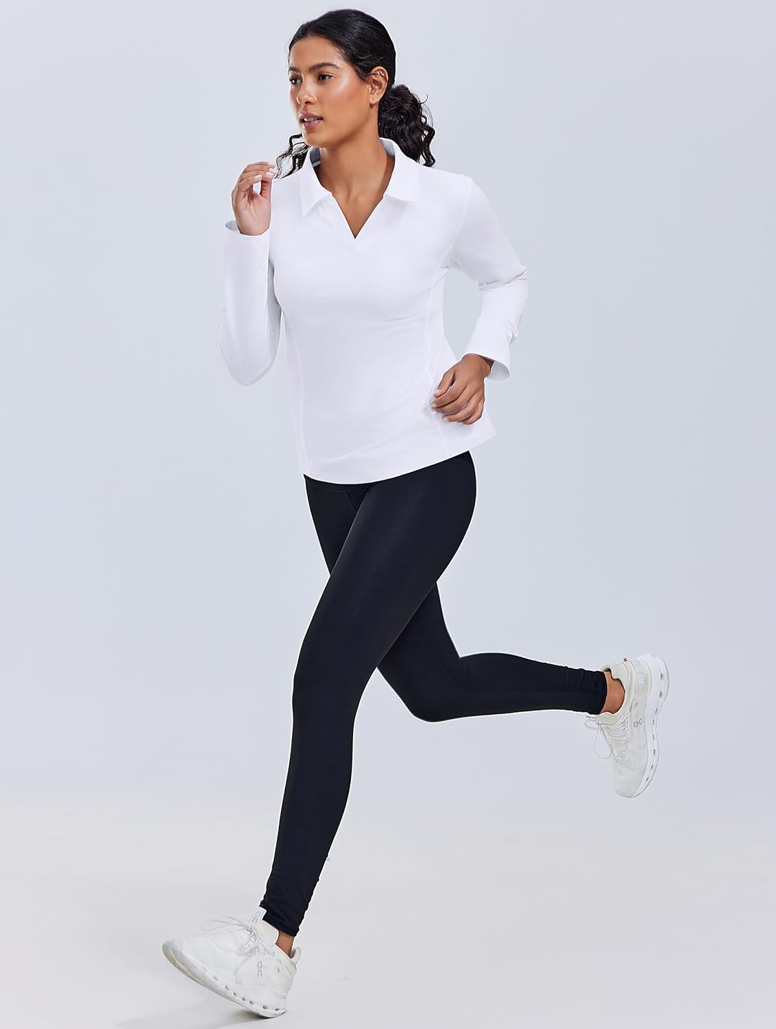 PINSPARK Women's Long Sleeve Shirts UPF 50+ Sun Shirt Quick Dry Workout Tops for Athletic Gym Running Hiking S-3XL - Image 5