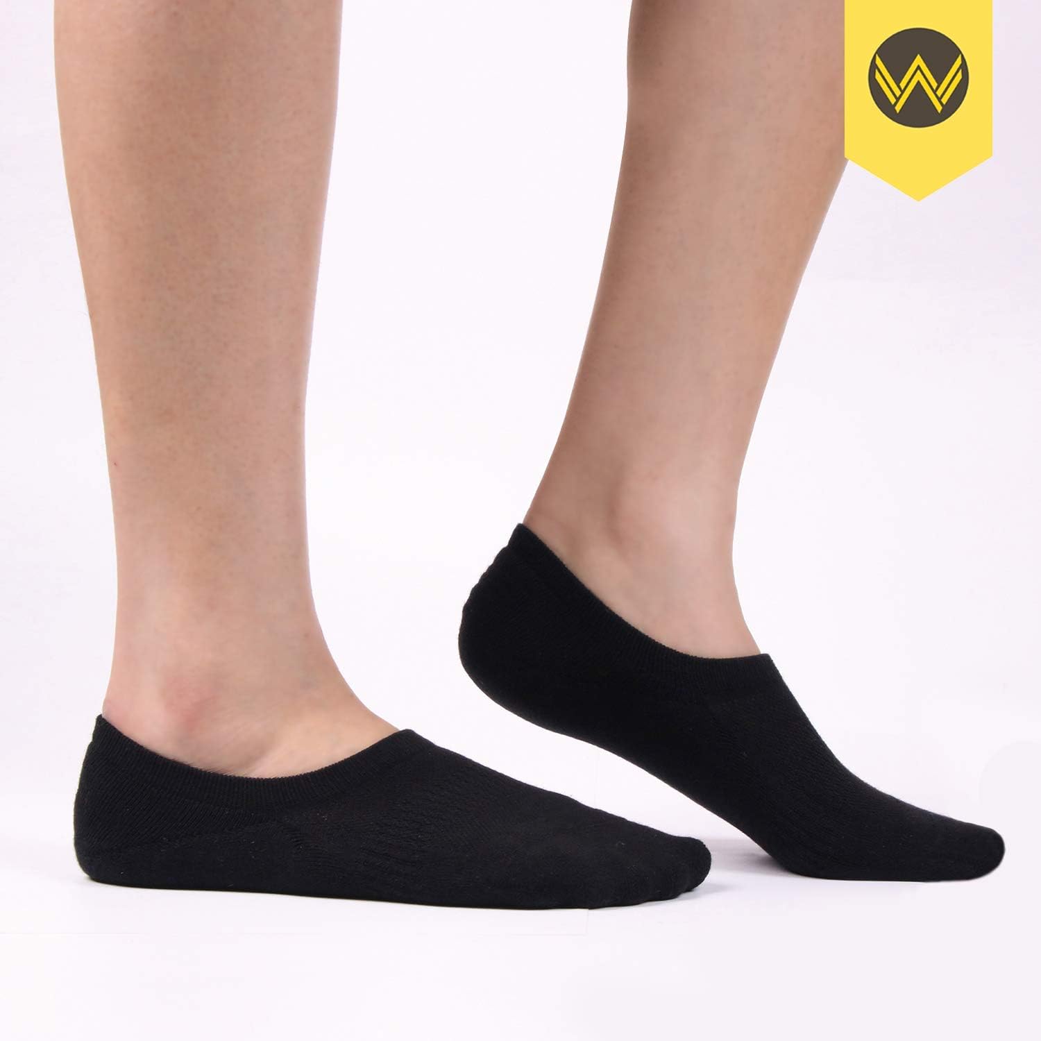 WANDER No Show Socks Mens 7/8 Pair Cotton Thin Non Slip Low Cut Men Invisible Sock 6-8/9-11/12-14 - Image 2