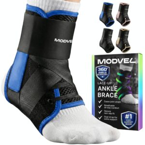 MODVEL Slim Lace Up Ankle Brace, Ad...