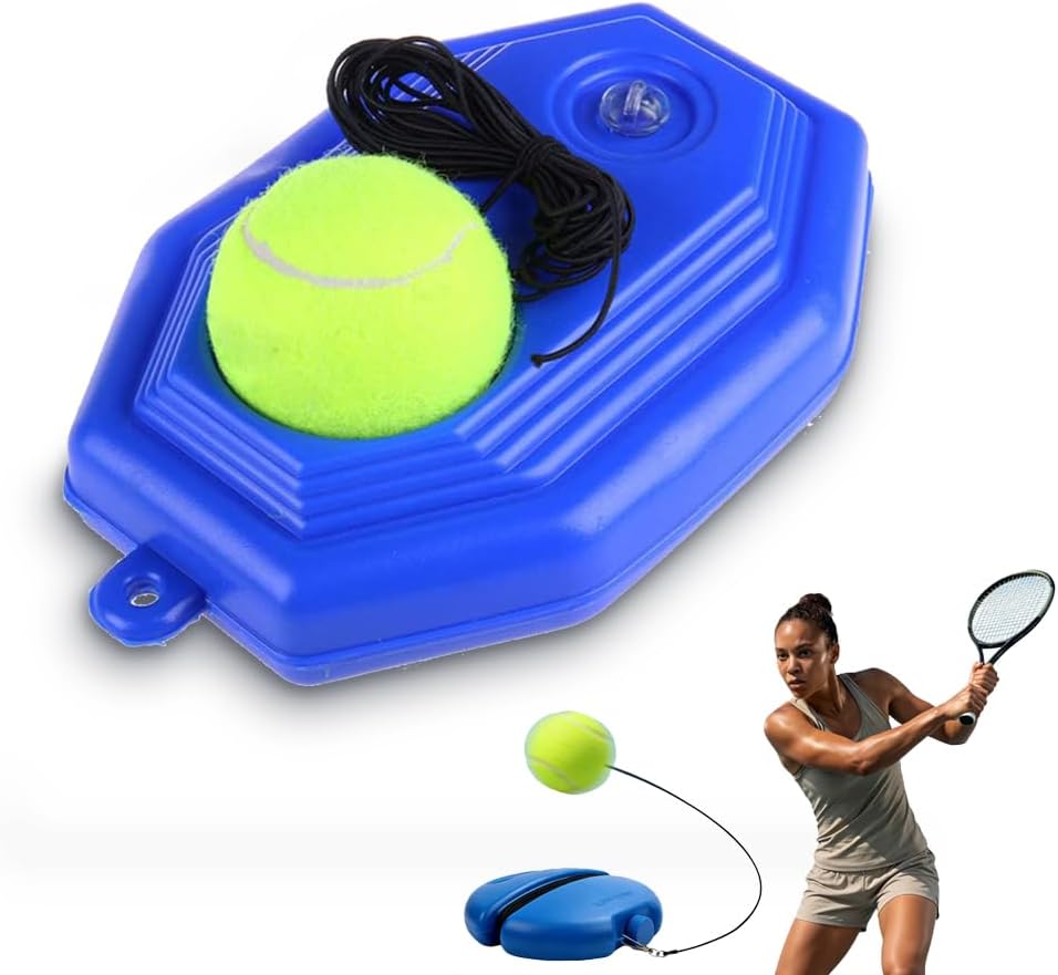 Tennis Ball Training Baseboard, Portable Tennis Rebound Board for Solo Practice, Tennis Practice Rebounder for Backyard, Garage, Home Court, Solo Tennis Trainer for Adults, and Beginners